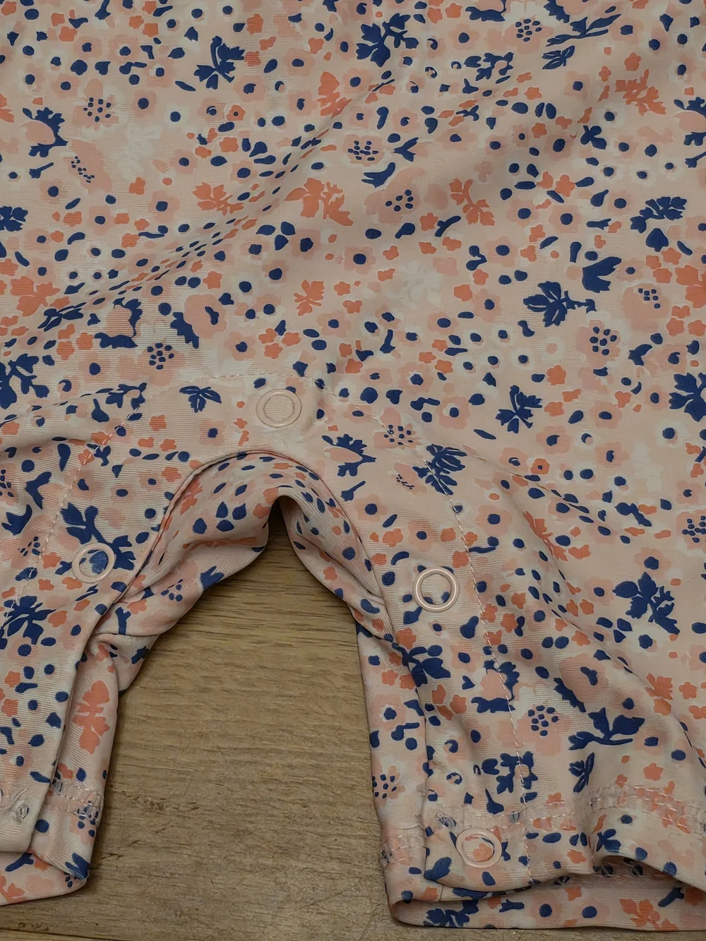 Eddie Bauer Pink and Navy Floral Kids Swim Rashguard